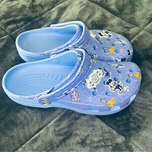 Disney Crocs Classic Clog Shoes Mens 9 Womens 11 Purple 100th Anniversary Mickey